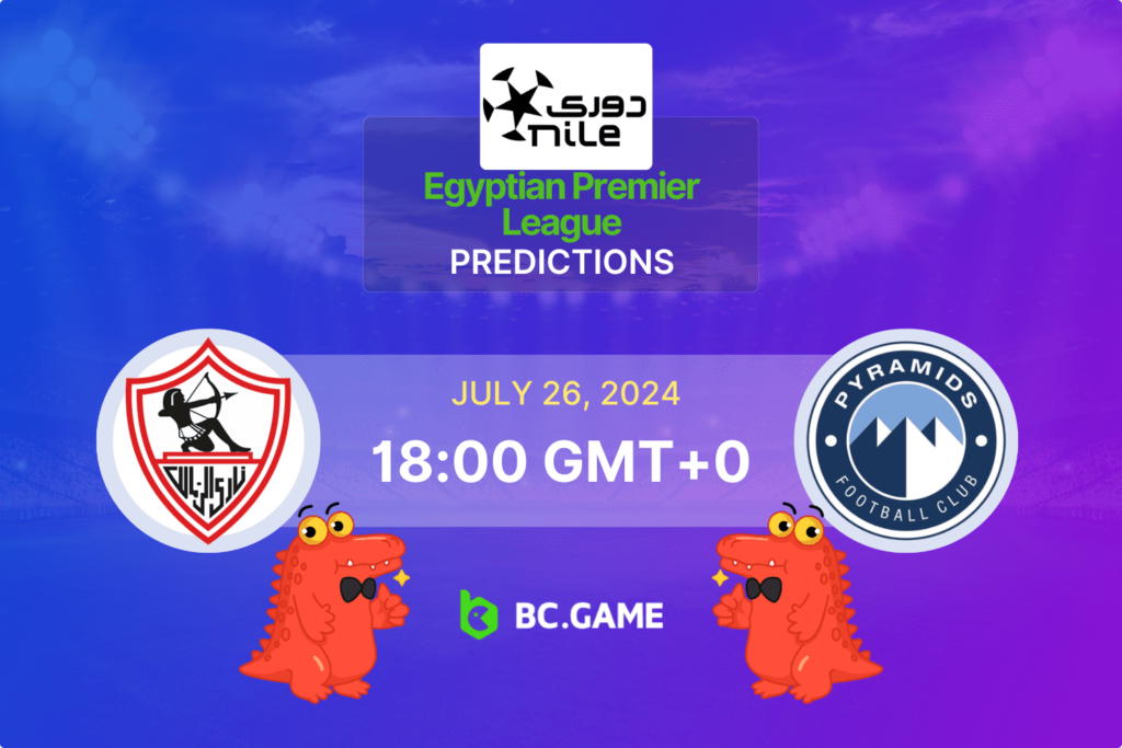 Match prediction for the Zamalek vs Pyramids FC game at Egypt Premier League 2024.