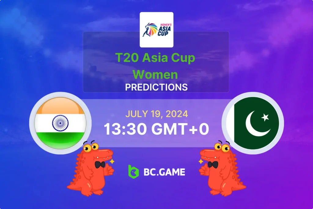 Women's Asia Cup: India vs Pakistan Prediction, Betting Tips, and Odds.