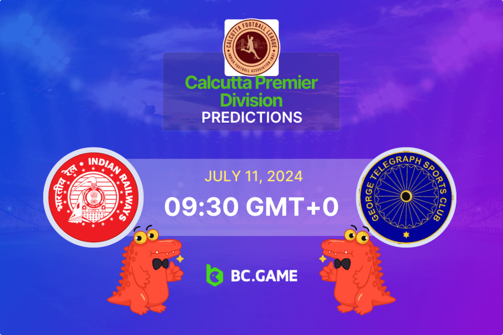 Match prediction for the Railway vs George Telegraph FC game at Calcutta Premier Division 2024.