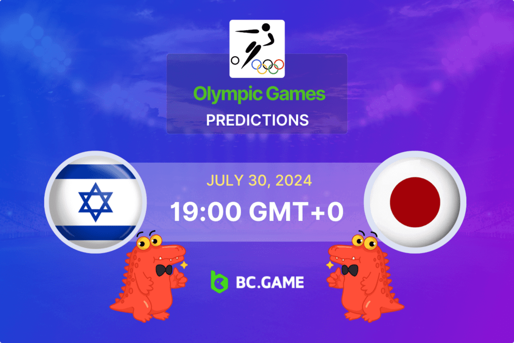 Match prediction for the Israel vs Japan game at Olympic Games 2024.