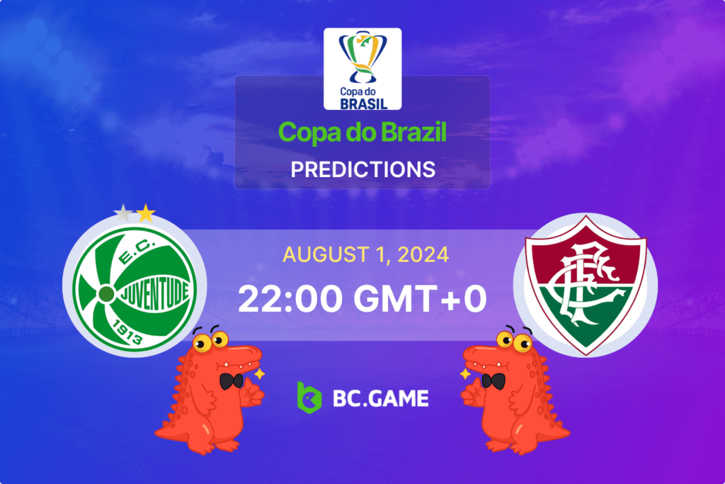 Match prediction for the Juventude vs Fluminense game at Copa do Brasil 2024.