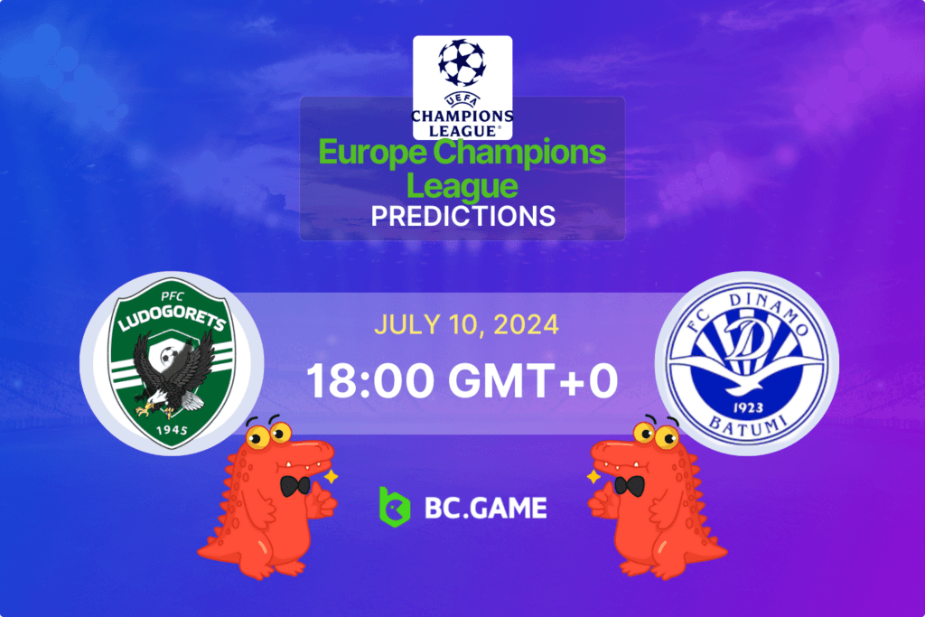 Match prediction for the Ludogorets Razgrad vs Dinamo Batumi game at Champions League Qualification 2024.