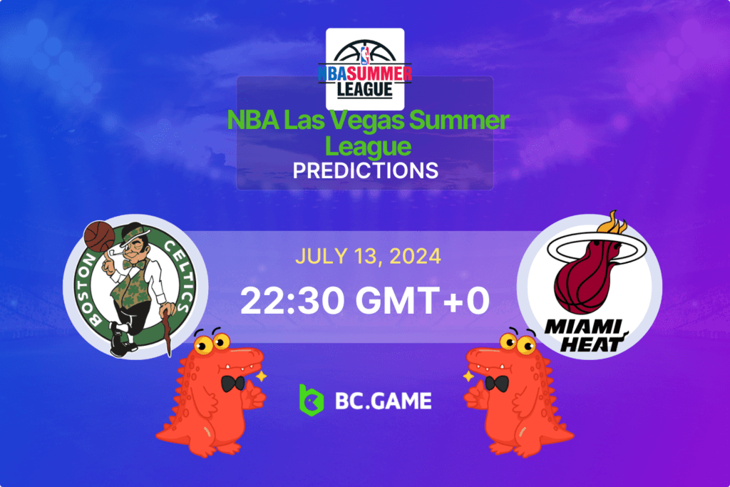 Match prediction for the Boston Celtics vs Miami Heat game at NBA Las Vegas Summer League 2024.