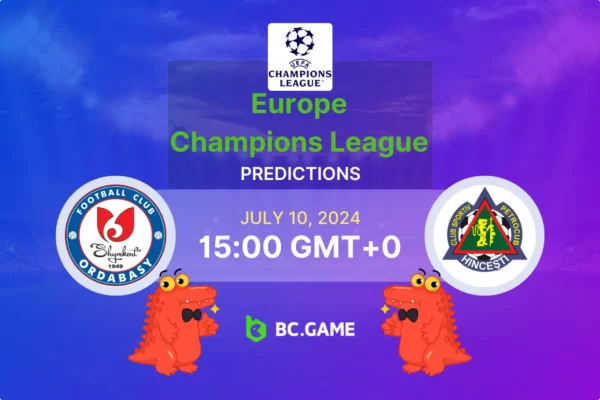 Ordabasy vs Petrocub Hincesti Prediction, Odds, Betting Tips – Champions League Qualification