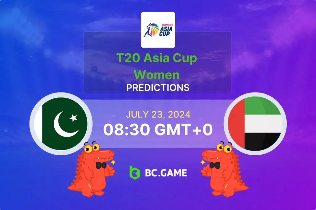 Women's Asia Cup 2024: Pakistan vs UAE Betting Tips.