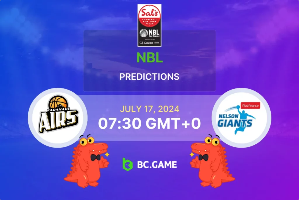 Taranaki Airs vs Nelson Giants: Expert Predictions and Betting Odds.