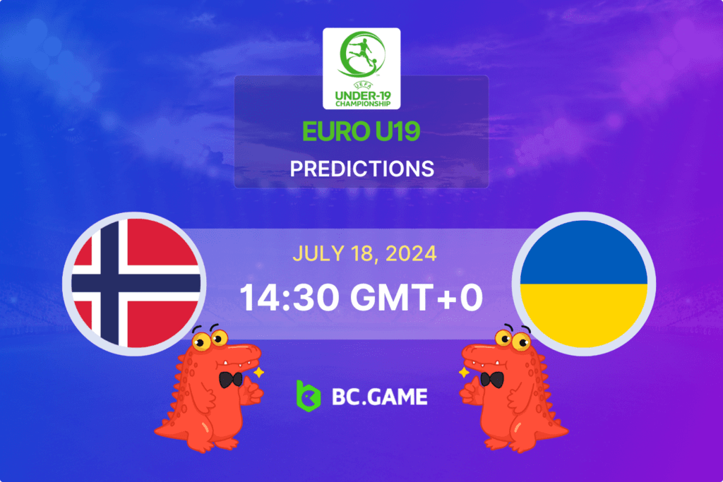 Match prediction for the Norway U19 vs Ukraine U19 game at EURO U19 2024.