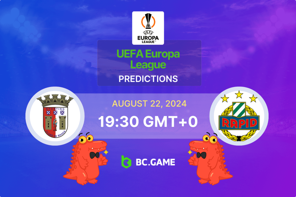 Match prediction for the Braga vs Rapid Wien game in the Europa League Play-Off 2024