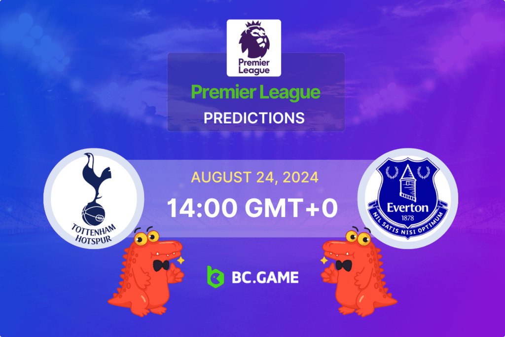 Match prediction for the Tottenham vs Everton game at Premier League 2024