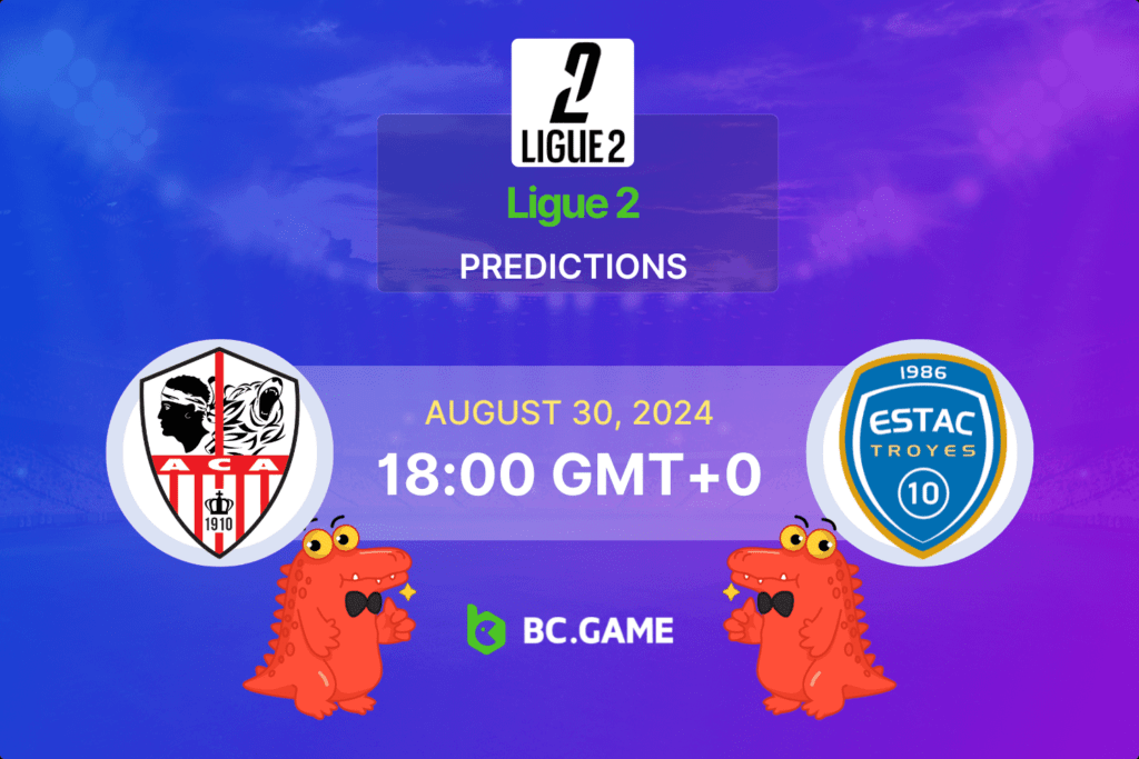 Match prediction for the AC Ajaccio vs Troyes game in Ligue 2 2024