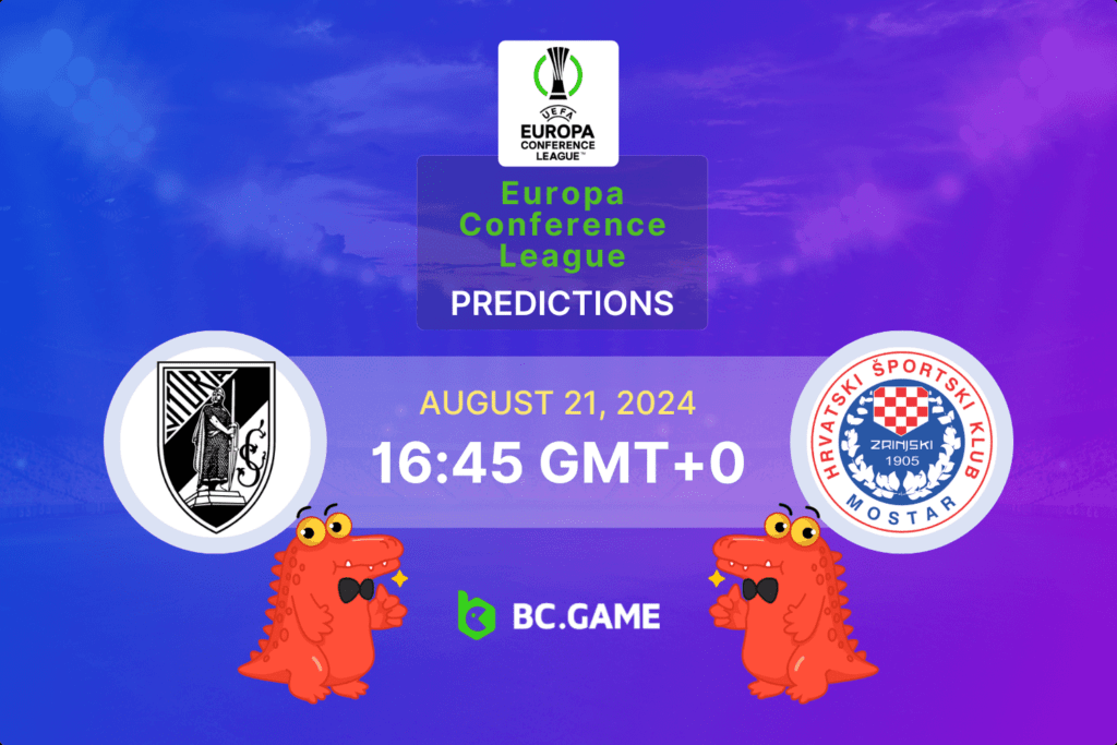 Match prediction for the Vitoria Guimaraes vs Zrinjski game at Conference League Qualification 2024