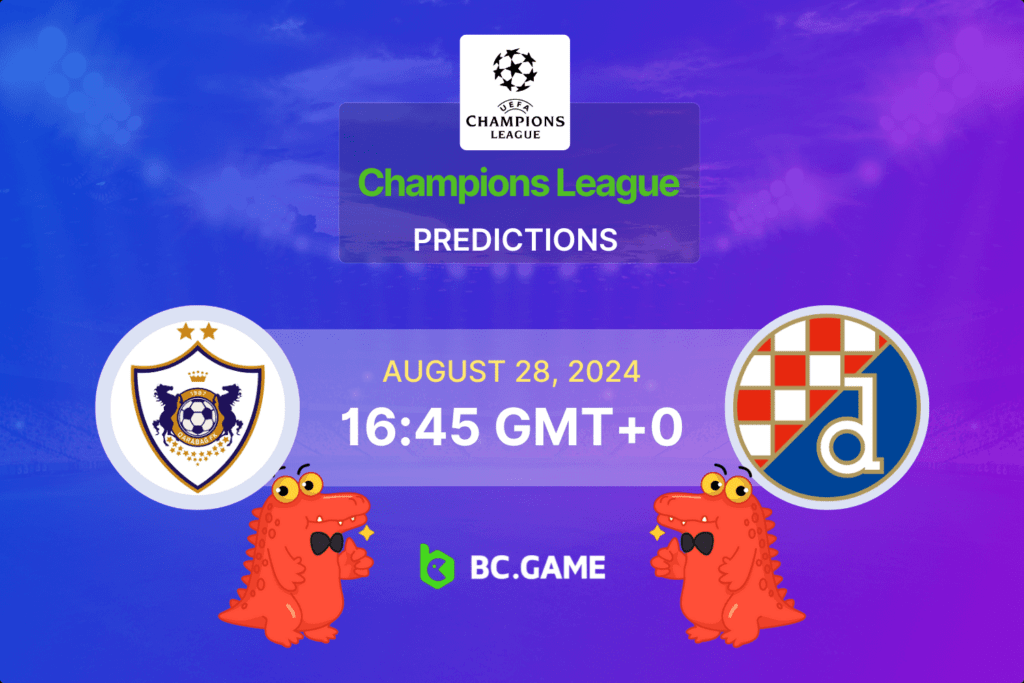 Match prediction for the Qarabag vs Dinamo Zagreb game in UEFA Champions League Qualification 2024