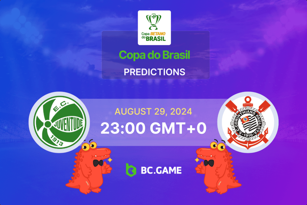 Match prediction for the Juventude vs Corinthians game at Copa do Brasil 2024