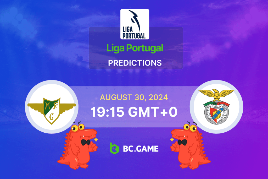 Match prediction for the Moreirense vs Benfica game at Liga Portugal 2024