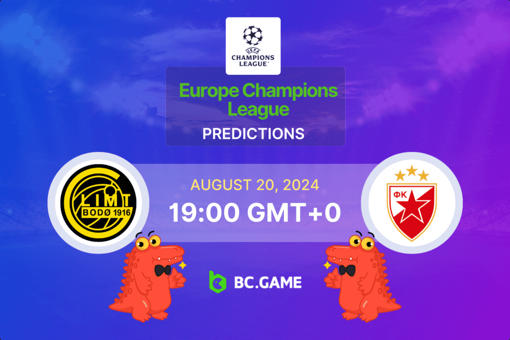 Match prediction for the Bodo/Glimt vs Crvena Zvezda game in UEFA Champions League 2024