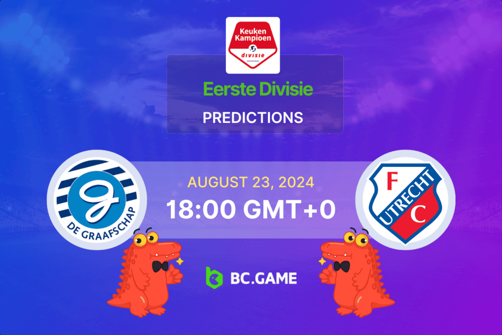 Match prediction for the De Graafschap vs Jong Utrecht game at Eerste Divisie 2024