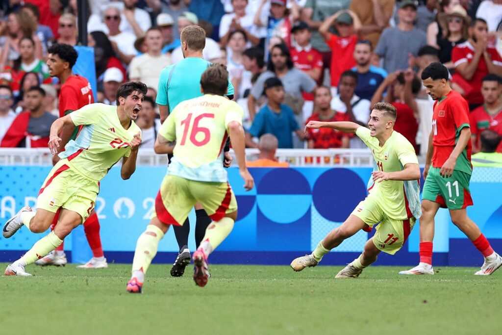 Spain barely eliminated Morocco