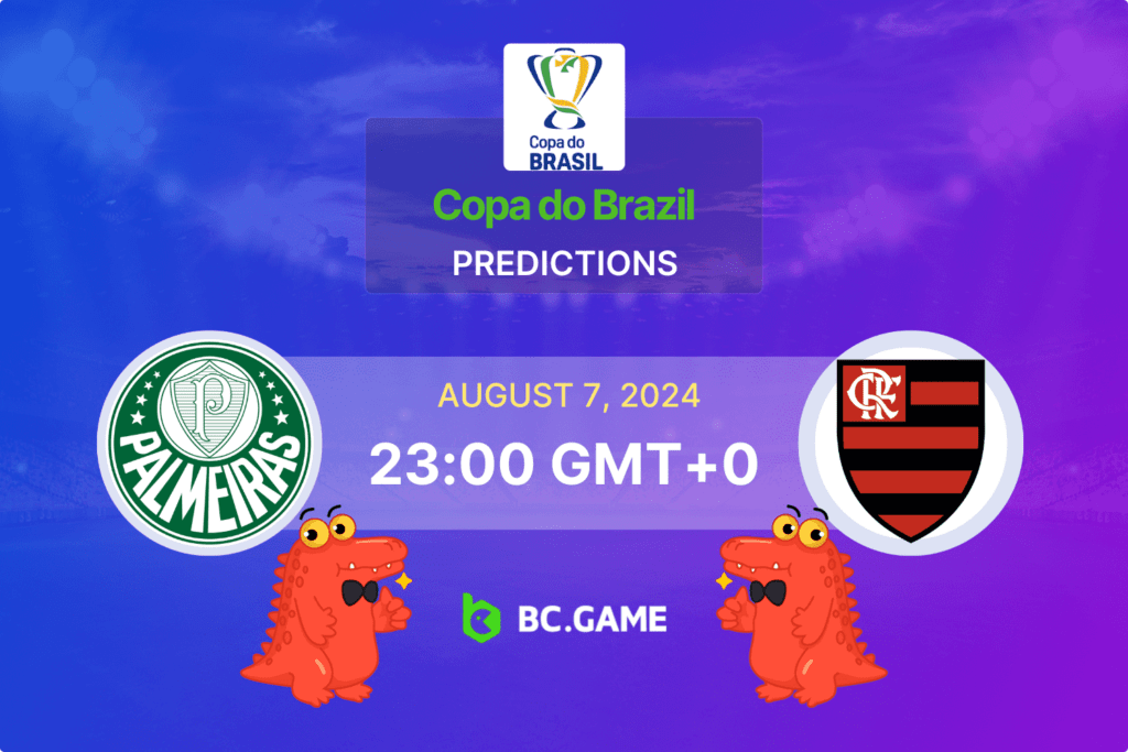 Match prediction for the Palmeiras vs Flamengo RJ game at Copa do Brasil 2024.