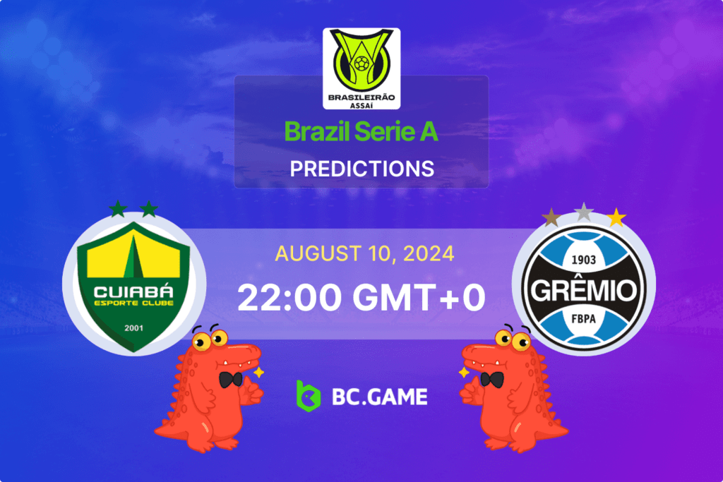 Match prediction for the Cuiaba vs Gremio game at Brazil Serie A 2024.