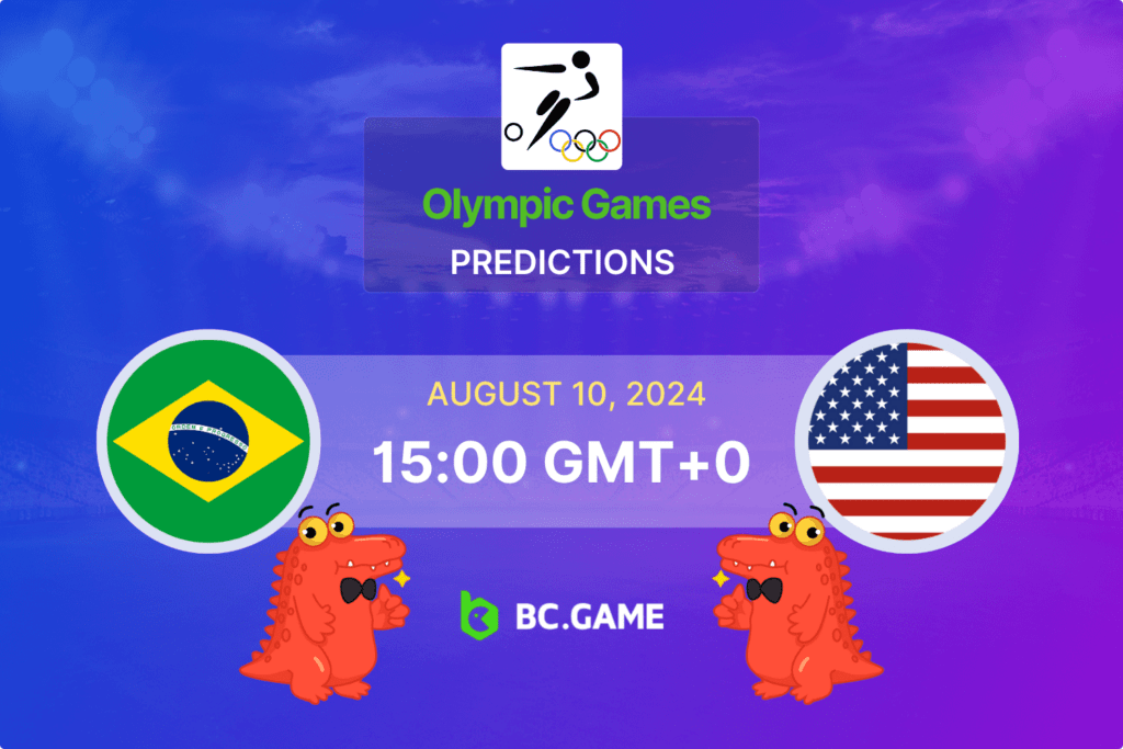 Match prediction for the Brazil W vs USA W game at the Olympic Games Women's Final 2024.