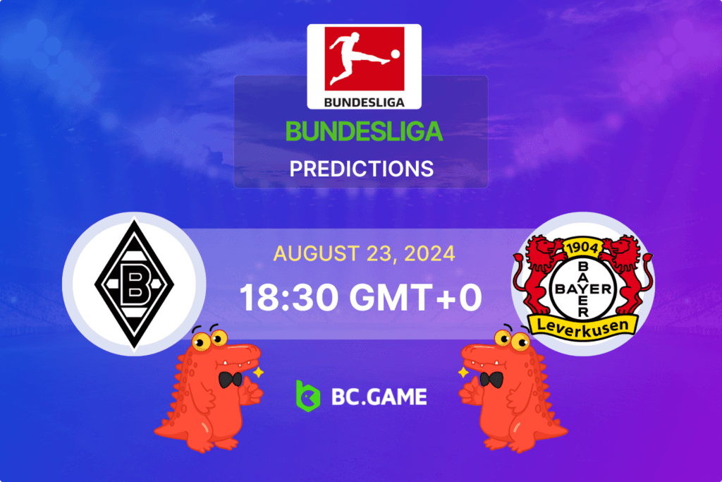 Match prediction for the Borussia Monchengladbach vs Bayer Leverkusen game in Bundesliga 2024.