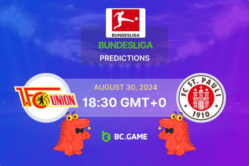 Match prediction for the Union Berlin vs St. Pauli game in Bundesliga 2024.