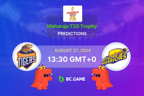 Hubli Tigers vs Mysuru Warriors Prediction, Odds, Betting Tips – Maharaja T20 Trophy