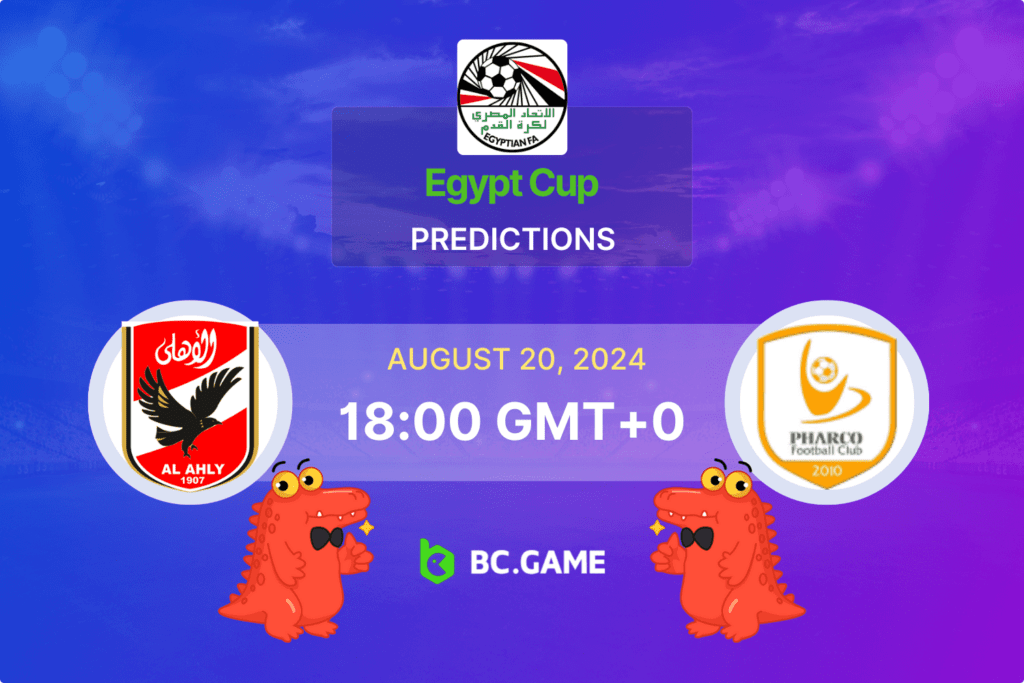 Match prediction for the Al Ahly vs Pharco game at Egypt Cup 2024.