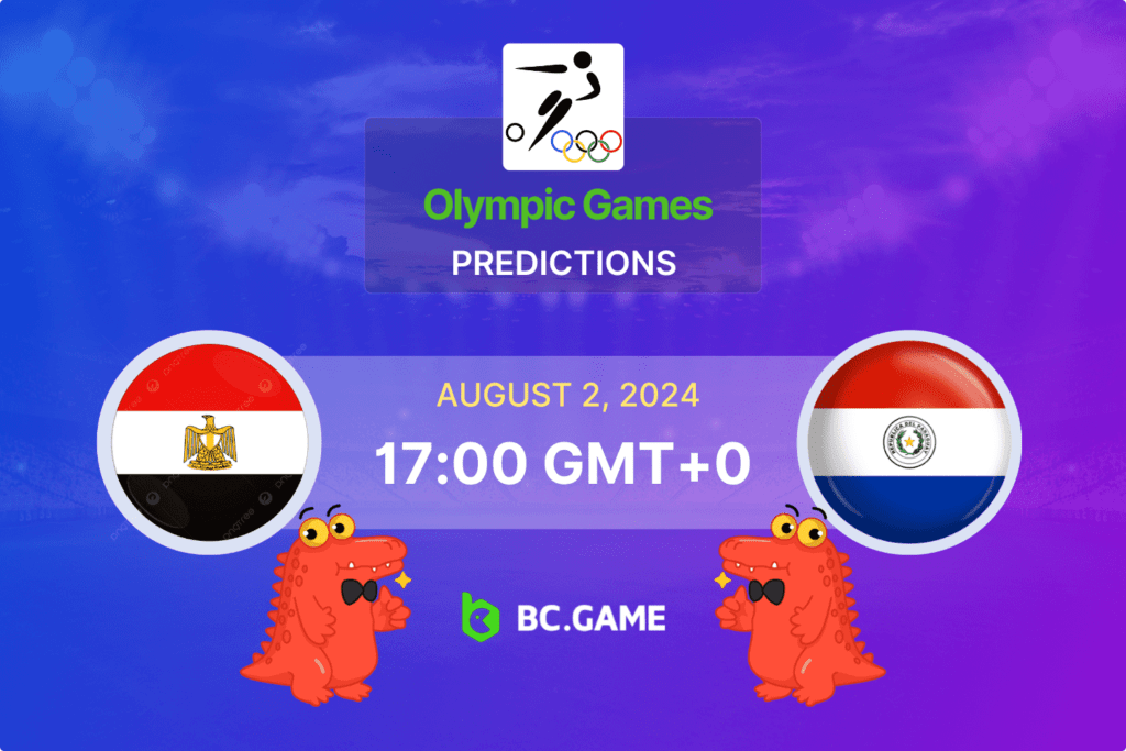 Match prediction for the Egypt vs Paraguay game at Olympic Games 2024.