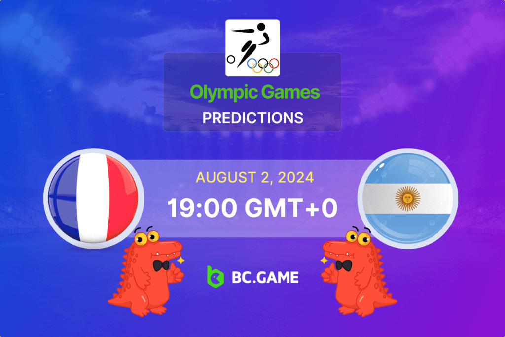 Match prediction for the France vs Argentina game at the Olympic Games 2024.