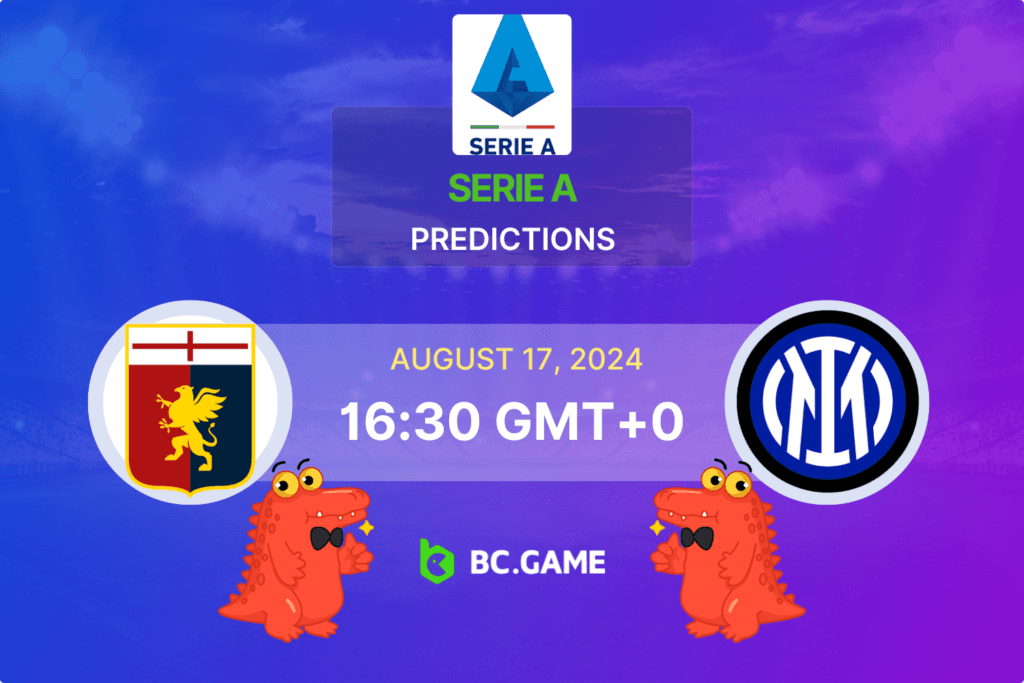 Match prediction for the Genoa vs Inter Milan game at Serie A 2024.