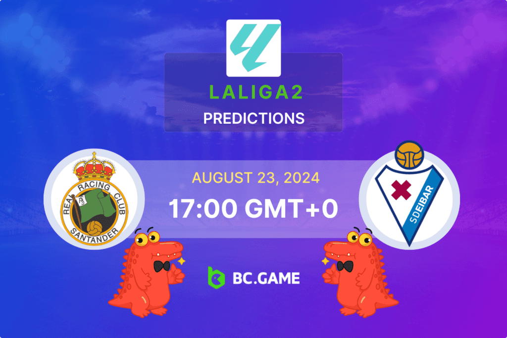 Match prediction for the Racing Santander vs Eibar game at LaLiga2 2024.