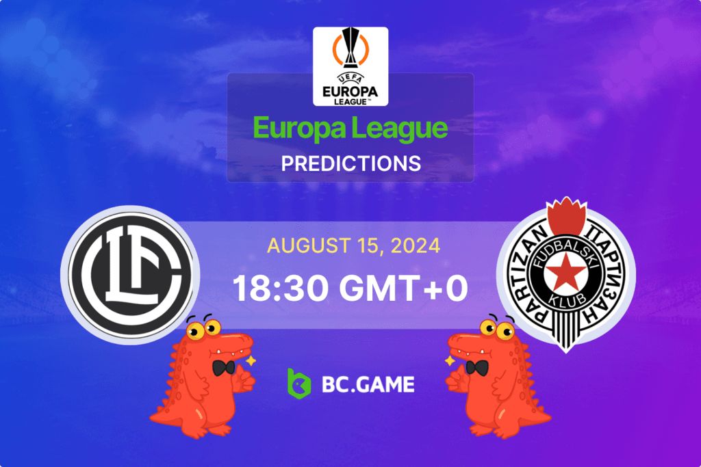 Match prediction for the Lugano vs Partizan game at Europa League 2024.