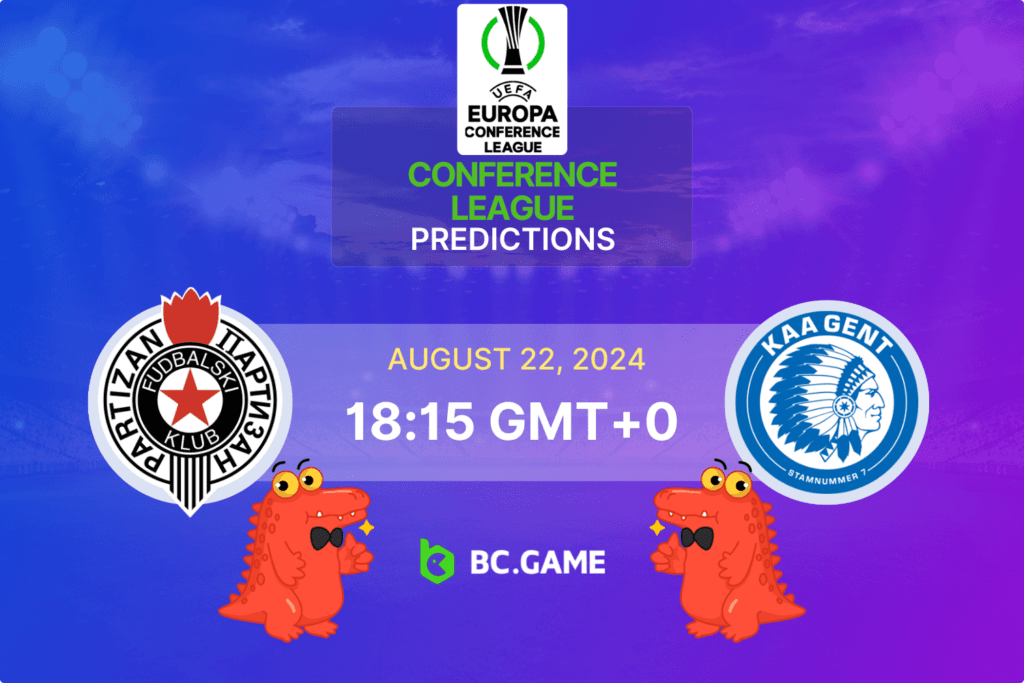 Match prediction for the Partizan vs Gent game at Europa Conference League 2024.