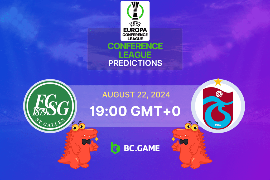 Match prediction for the St. Gallen vs Trabzonspor game at UEFA Conference League 2024.