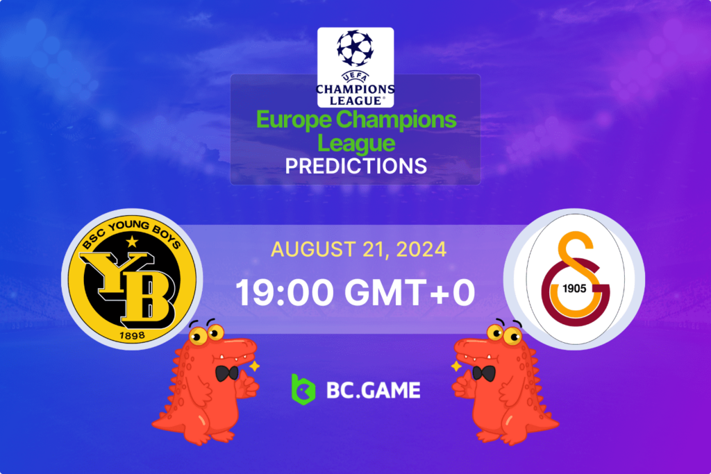 Match prediction for the Young Boys vs Galatasaray game at UEFA Champions League 2024.