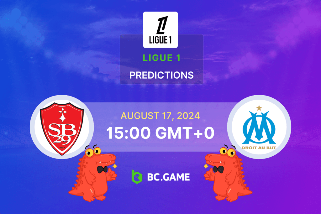 Match prediction for the Brest vs Marseille game in Ligue 1 2024