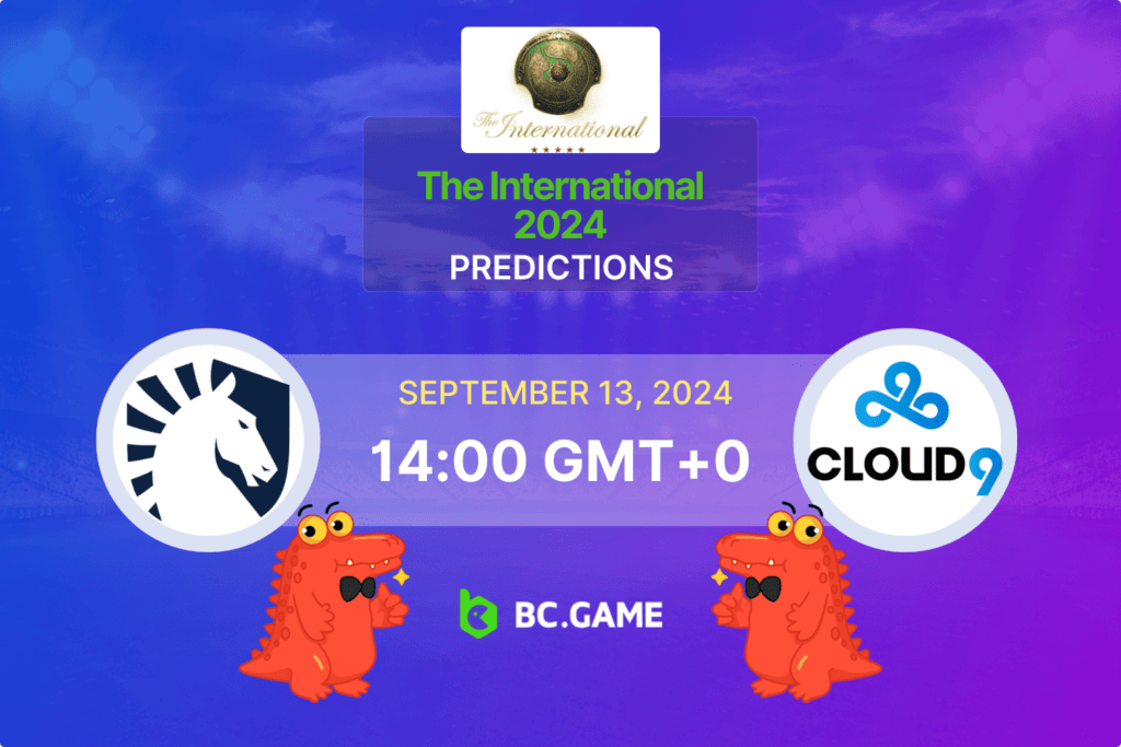 Match prediction for the Team Liquid vs Cloud9 game at The International 2024.