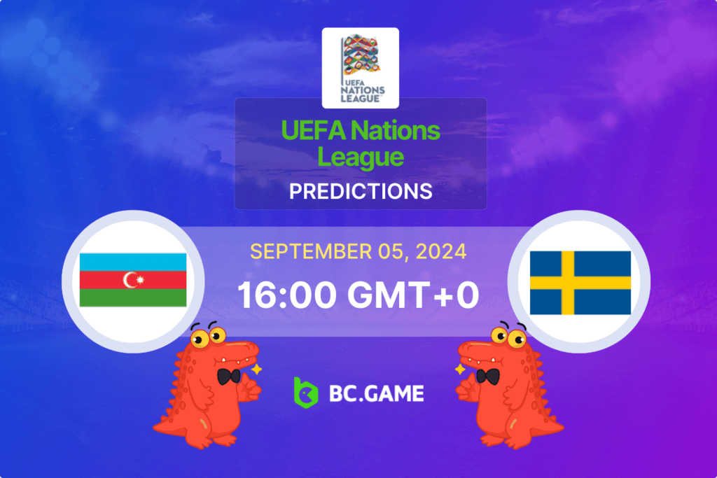 Match prediction for the Azerbaijan vs Sweden game at UEFA Nations League 2024