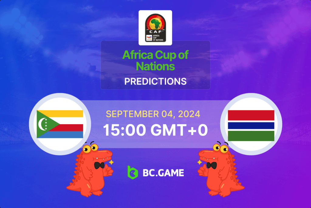 Match prediction for the Comoros vs Gambia game at Africa Cup of Nations Qualification 2024