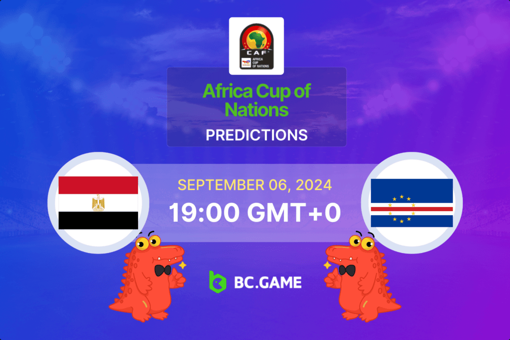 Match prediction for the Egypt vs Cape Verde game at Africa Cup of Nations Qualification 2024