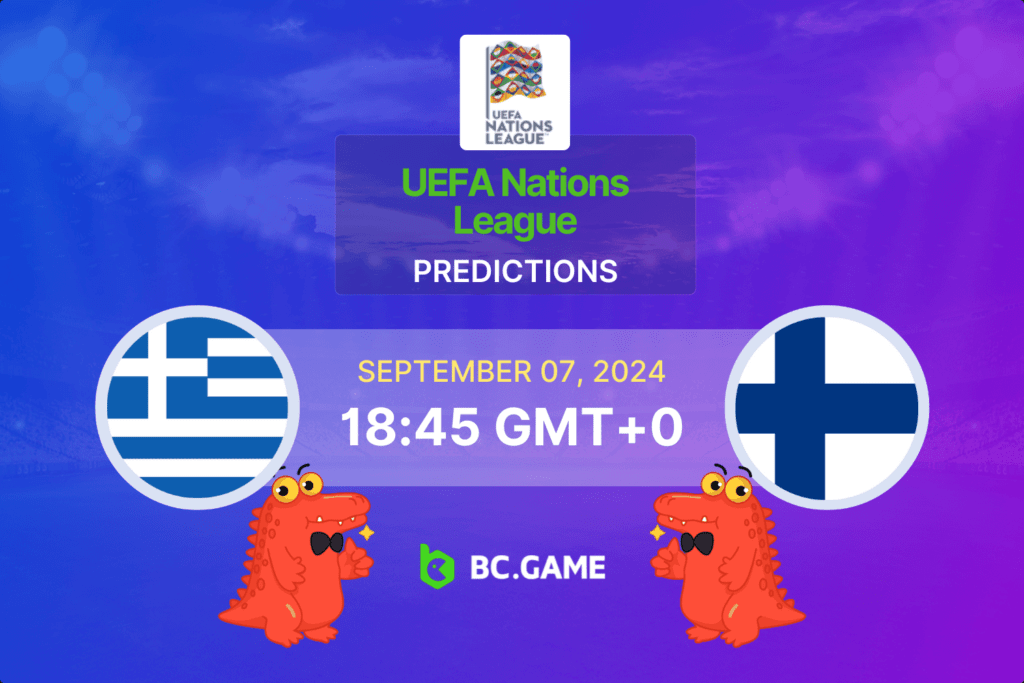 Match prediction for the Greece vs Finland game at UEFA Nations League 2024