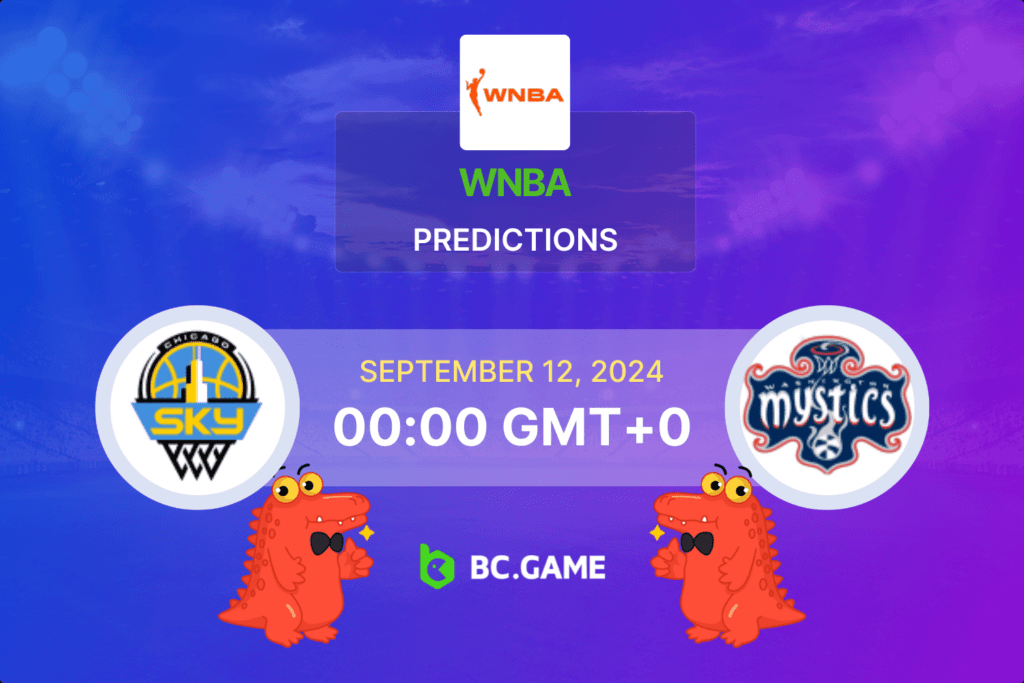 Match prediction for the Chicago Sky W vs Washington Mystics W game in WNBA 2024