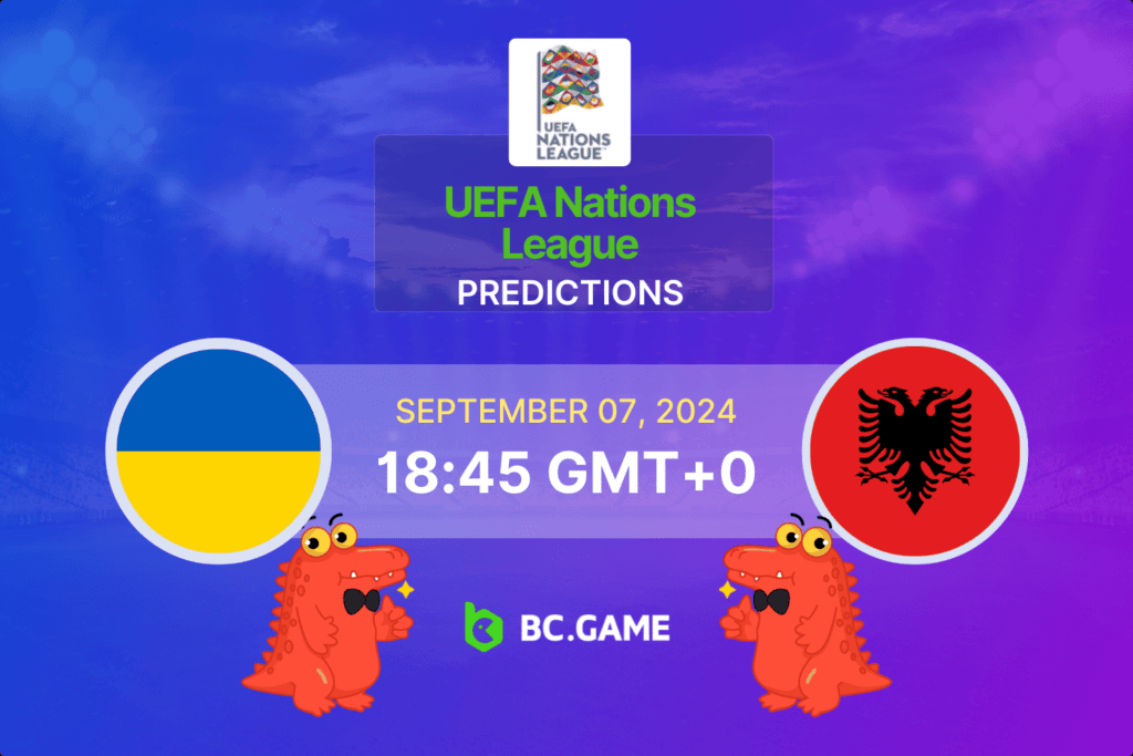 Match prediction for the Ukraine vs Albania game at UEFA Nations League 2024