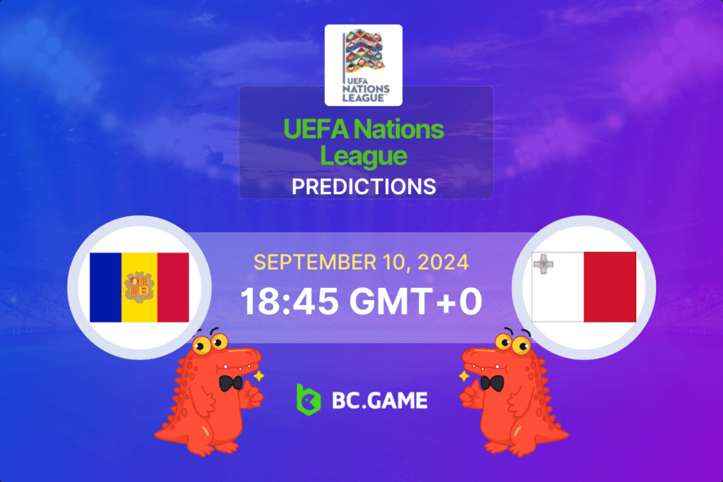 Match prediction for the Andorra vs Malta game at UEFA Nations League 2024