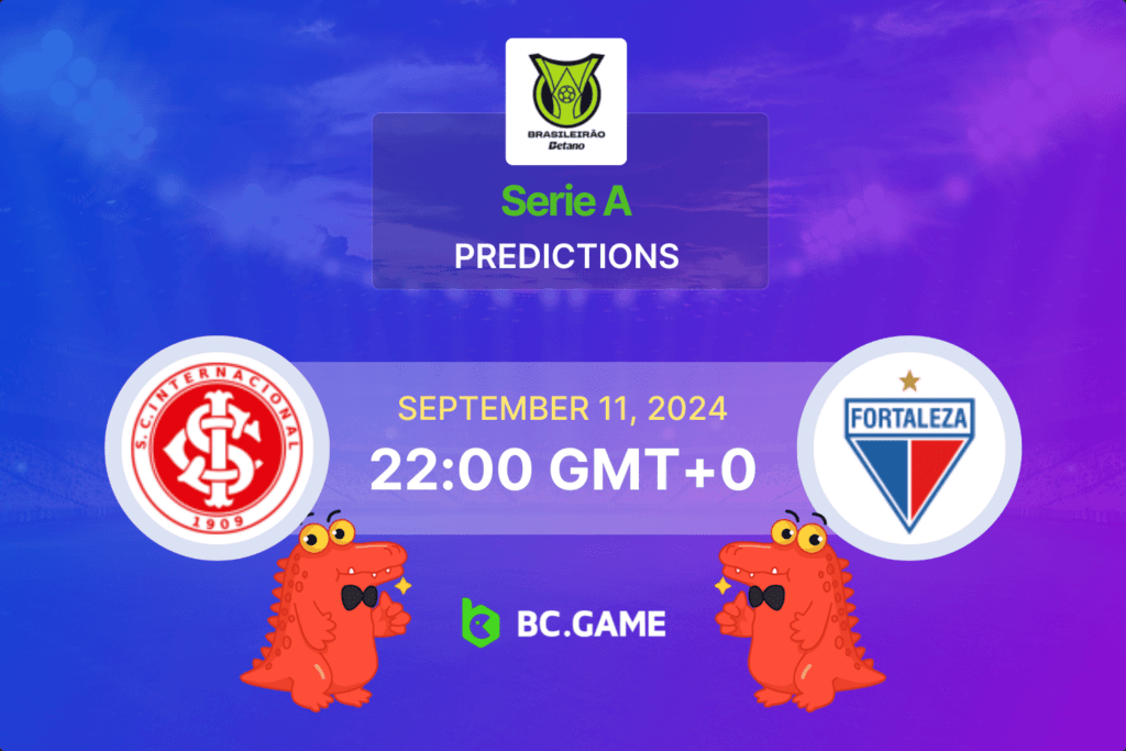 Match prediction for the Internacional vs Fortaleza game at Brasileirão Série A 2024