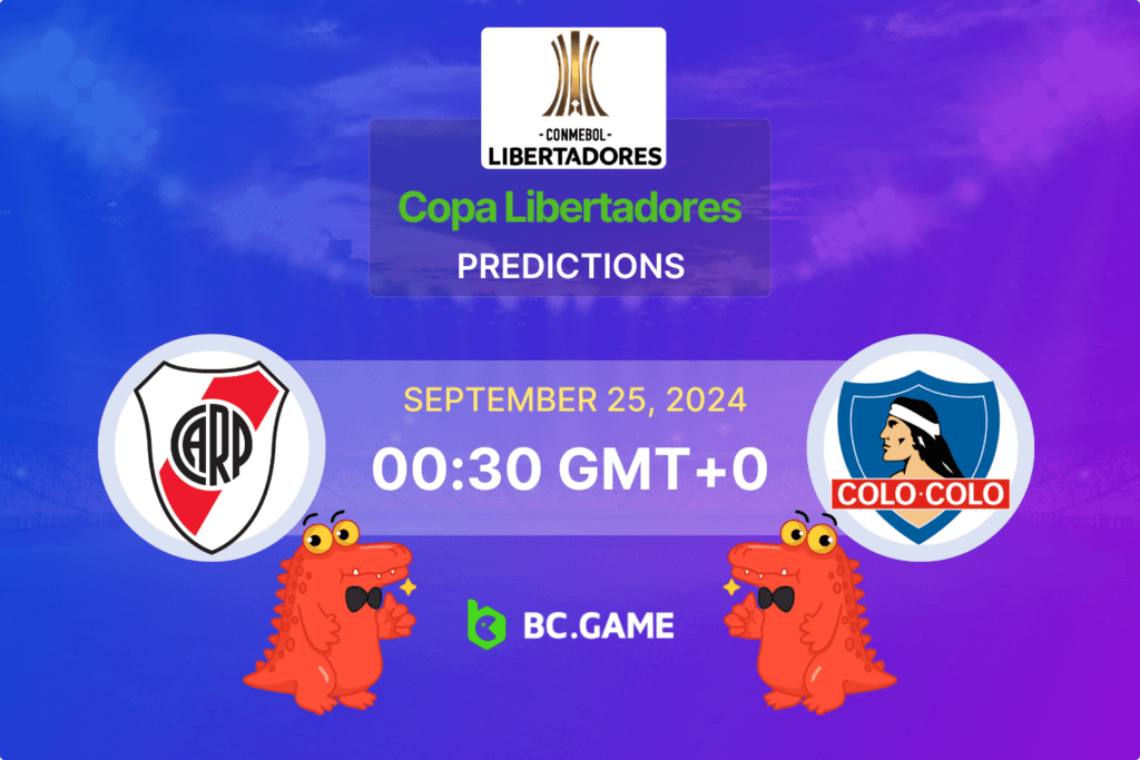 Match prediction for the River Plate vs Colo Colo game at Copa Libertadores 2024.