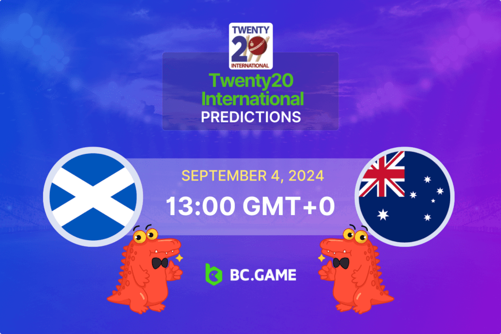 Match prediction for the Scotland vs Australia game at Twenty20 International 2024.