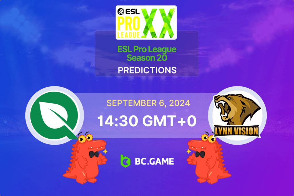 Match prediction for the FlyQuest vs Lynn Vision game at ESL Pro League Season 20.