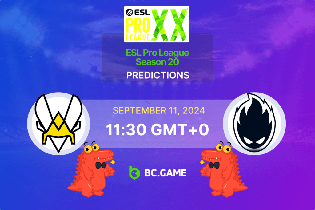 Match prediction for the Team Vitality vs ATOX game at ESL Pro League 2024.